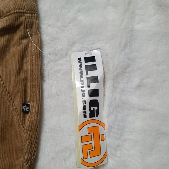 Vintage Illig Raver Pants, EXTREMELY RARE, Corduroy, Tan, Bell Bottom, Buttons